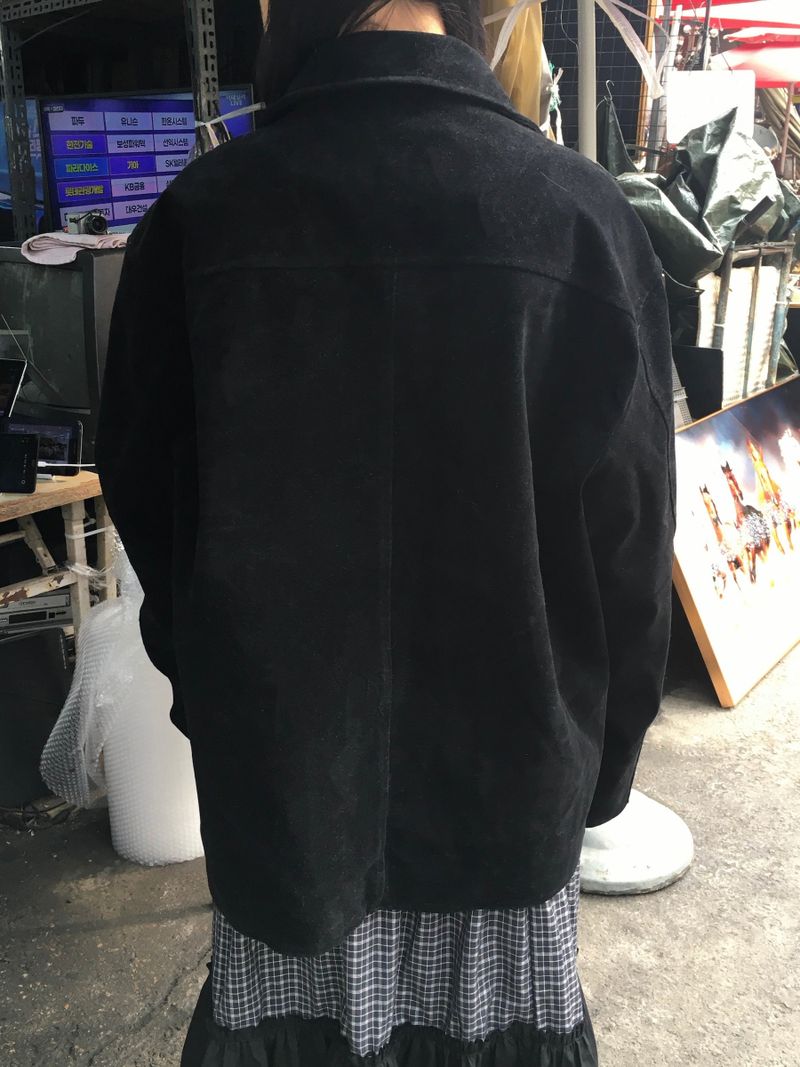 Retro Suede Trucker Jacket (3c)
