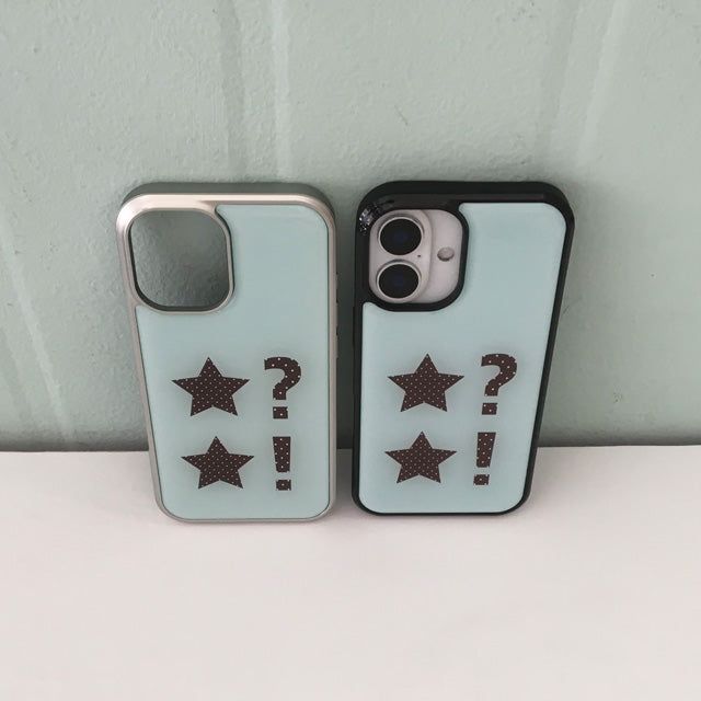 Dot dot star mint epoxy bumper case