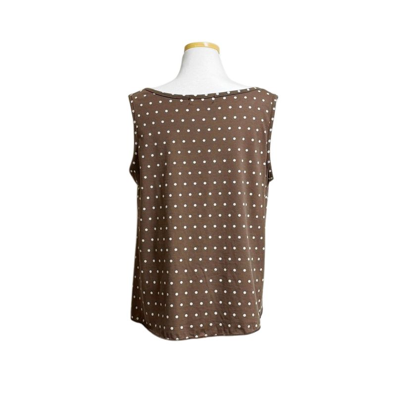 (3color) Dot Shirring Asymmetrical Vest
