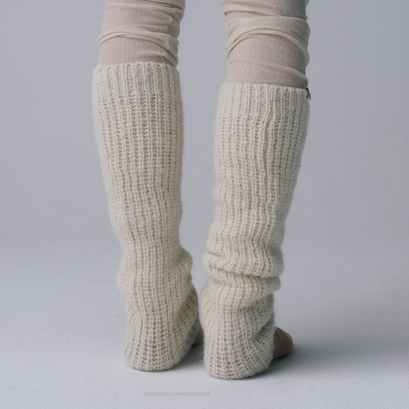ALPACA LEG WARMERS, IVORY