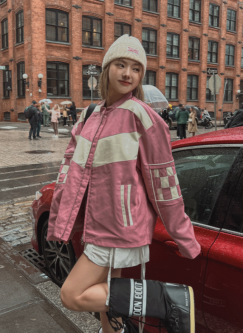 ULAN（ユレン）の「(UNISEX)モーターチェッカーオーバーライダージャケット（ジャケット/アウター）」