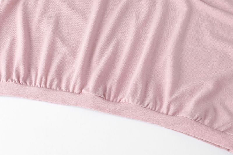 Bell shirring top - pink