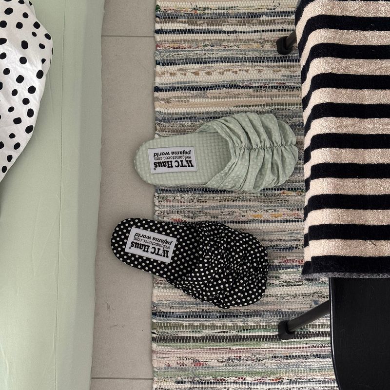 Croa Shoes (Dotty Mint) Room Shoes