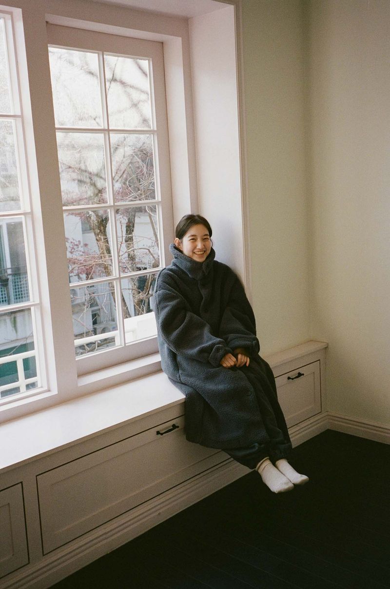 Teddy Fleece Coat (Charcoal)