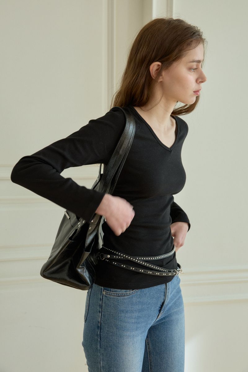 TENDER SHIRRING T-SHIRT