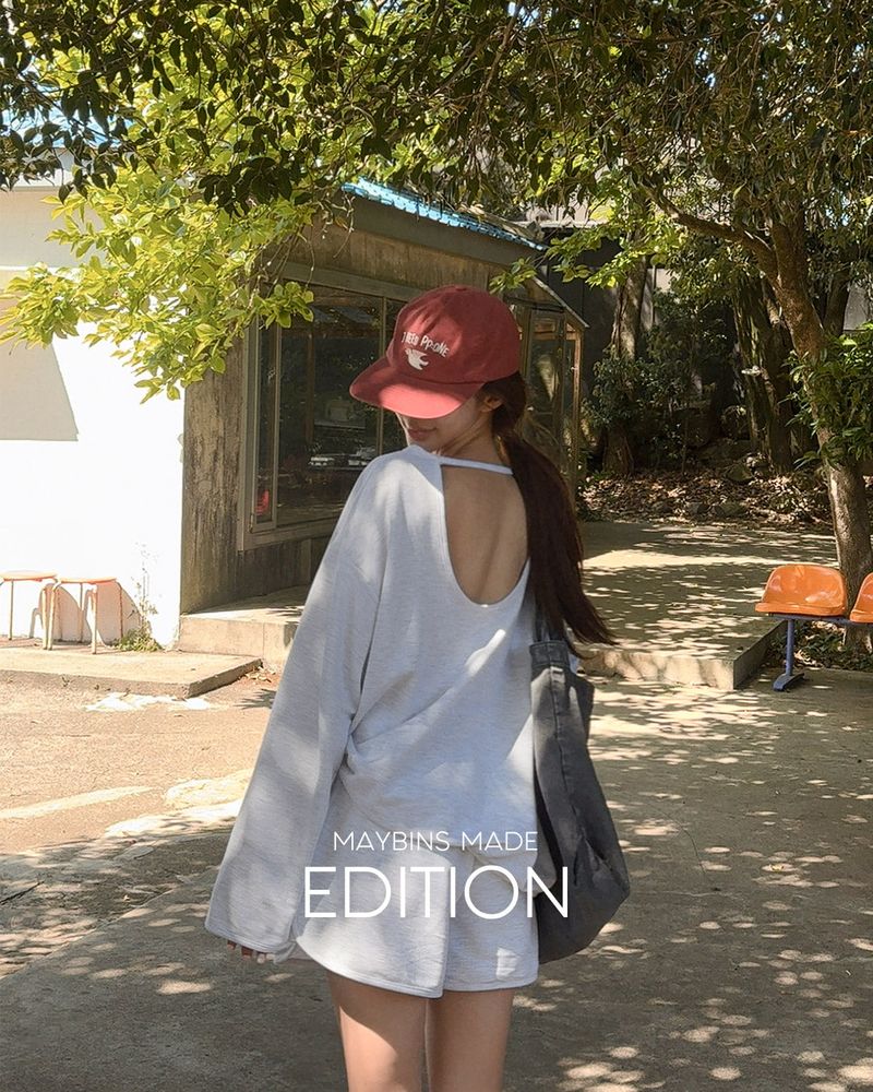 MAYBINS（メイビンス）の「[MADE] Diva cut‑out sweatshirt & shorts set（Setup）」
