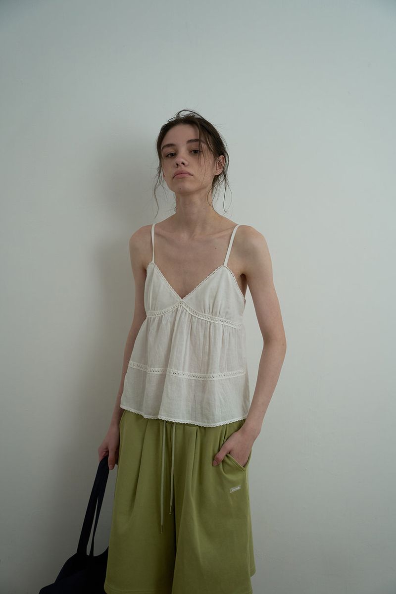 Marine lace sleeveless
