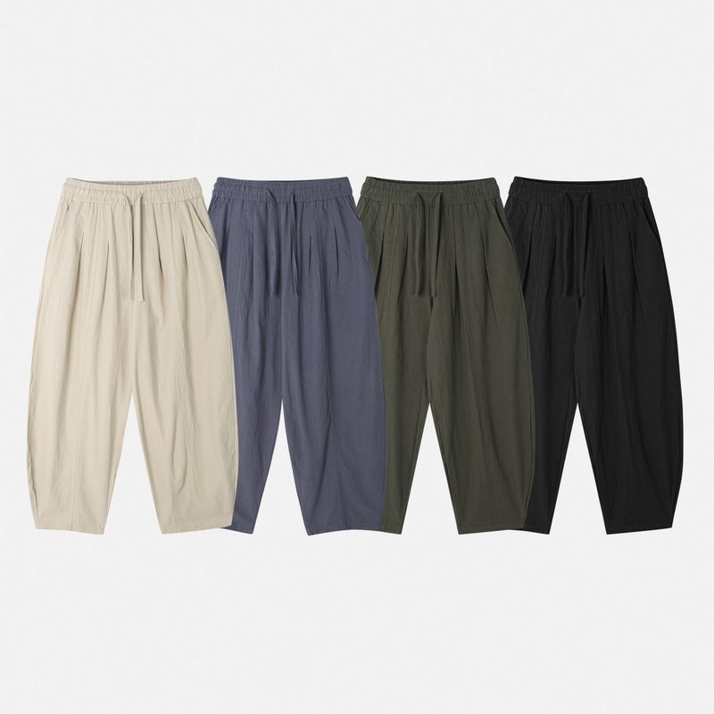 Mono Linen Wide Balloon Pants 4C