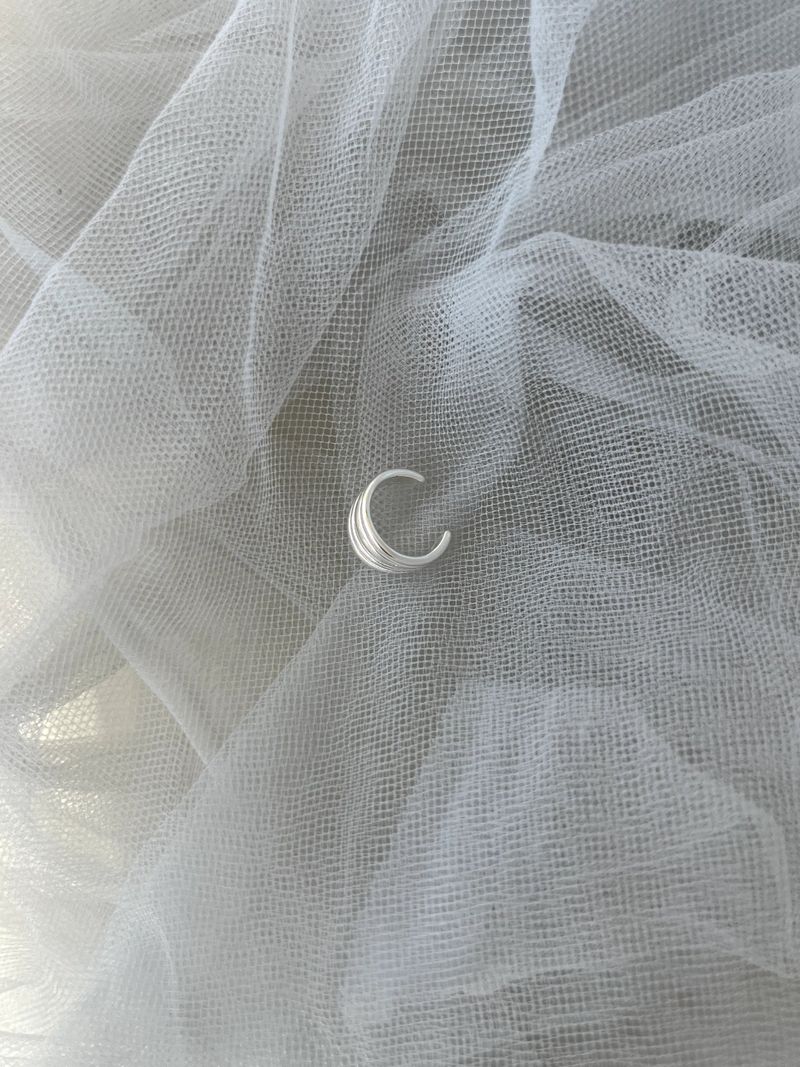 (silver925) Stripe ear cuff