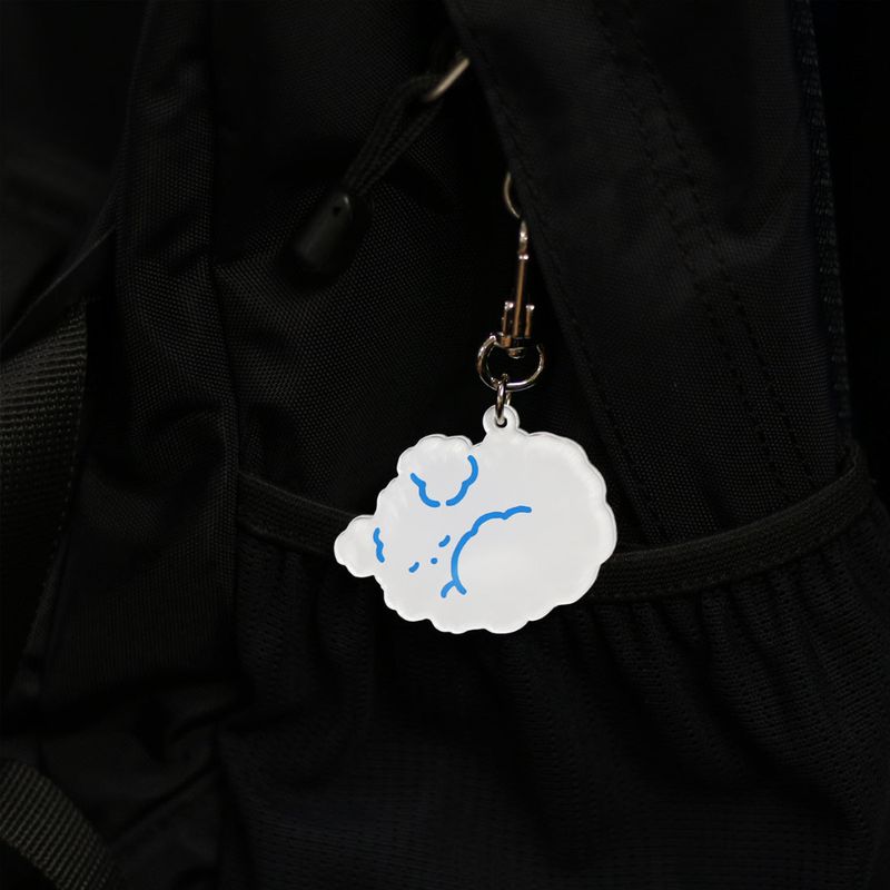 Good night cloud puppy keyring 