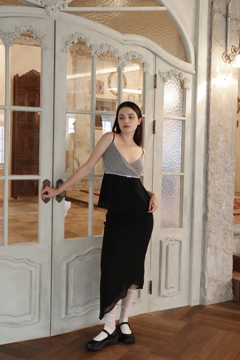 Lisha wrap sleeveless (black)