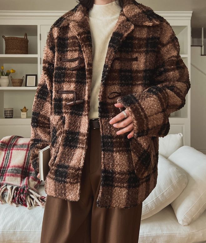 Oted Check Double Coat