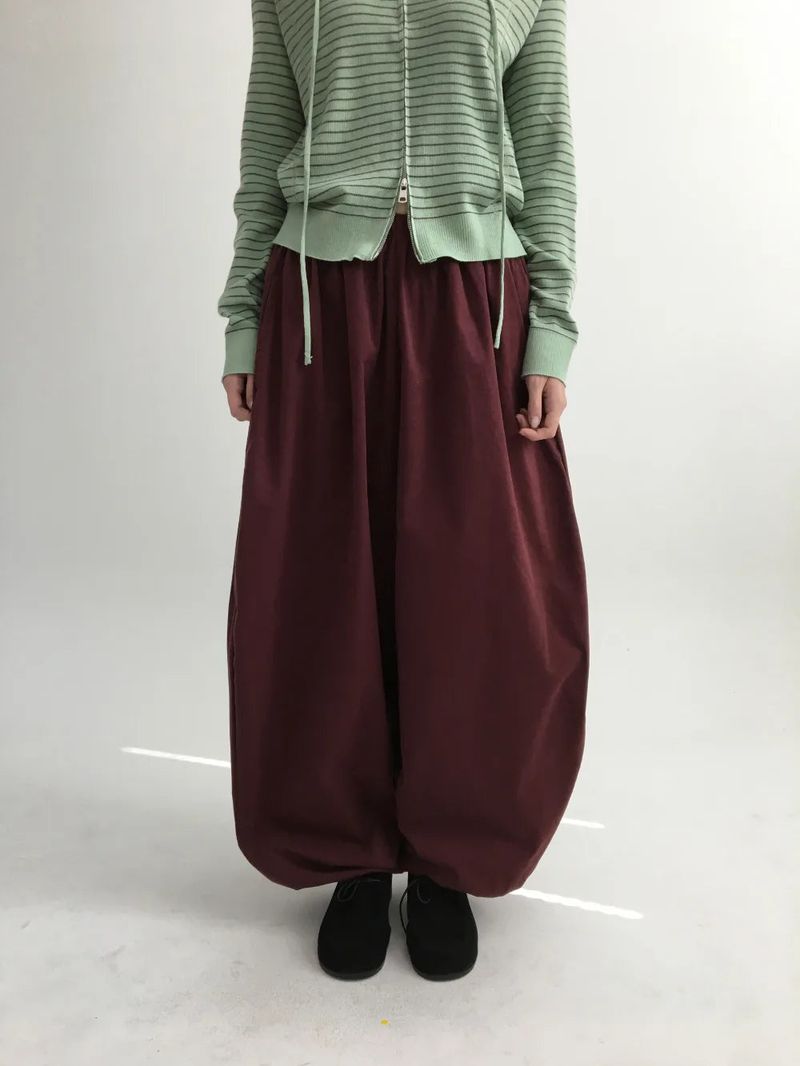 Ponpon Balloon Banding Pants (4color)
