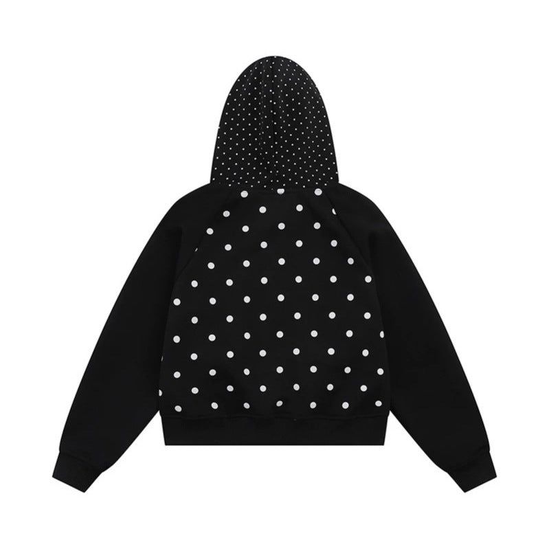 Nerisse Frill Dot Zip-Up