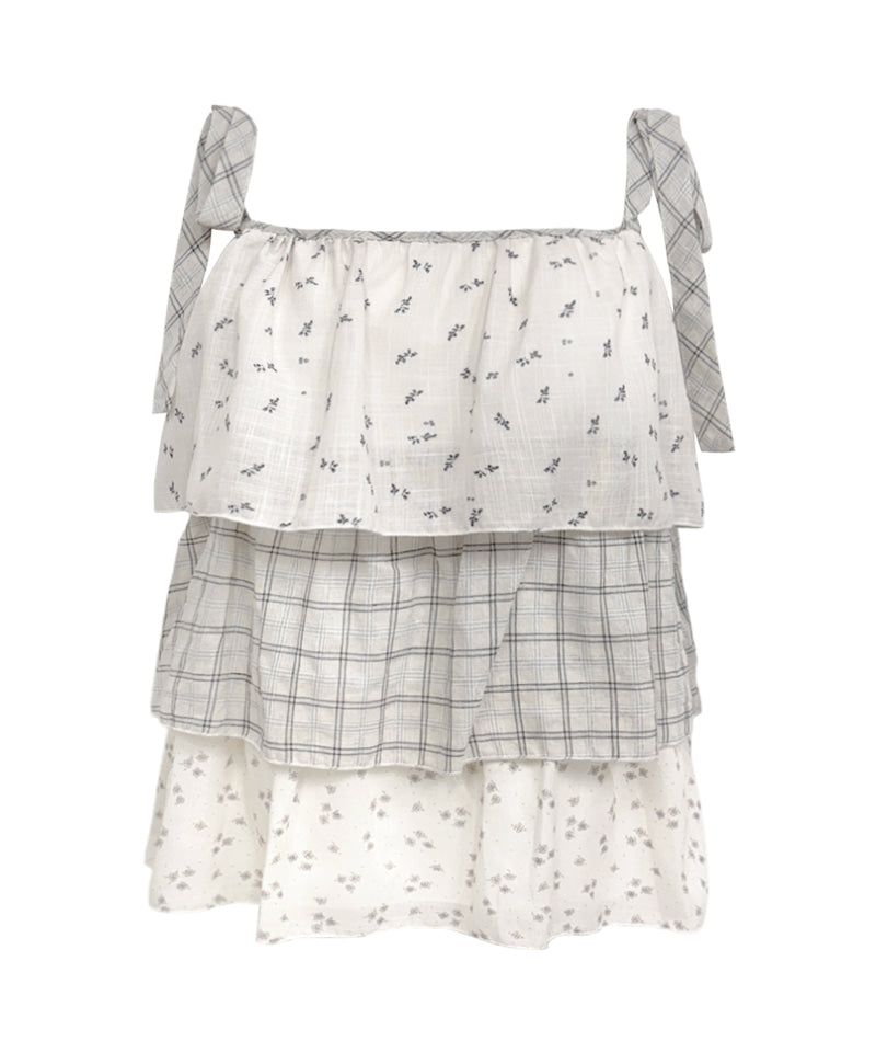Cozy&Kitsch(コージーアンドキッチ)の「Floral Check Sleeveless Top(Tops)」
