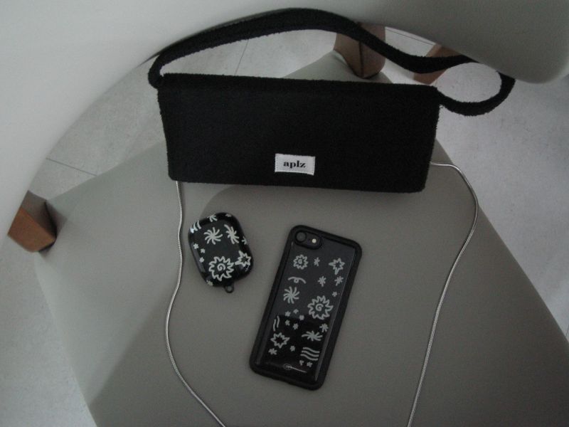 black space epoxy phone case