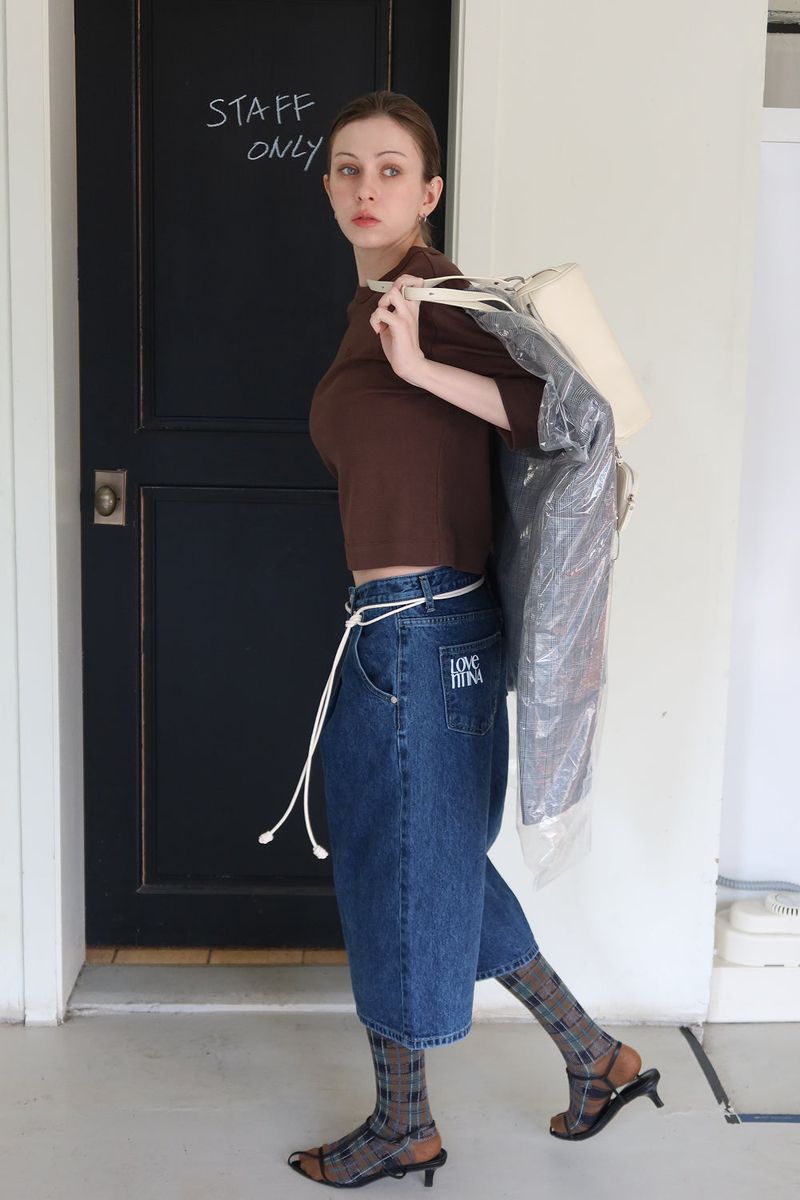 SILKET BIO 3/4 TOP_BROWN