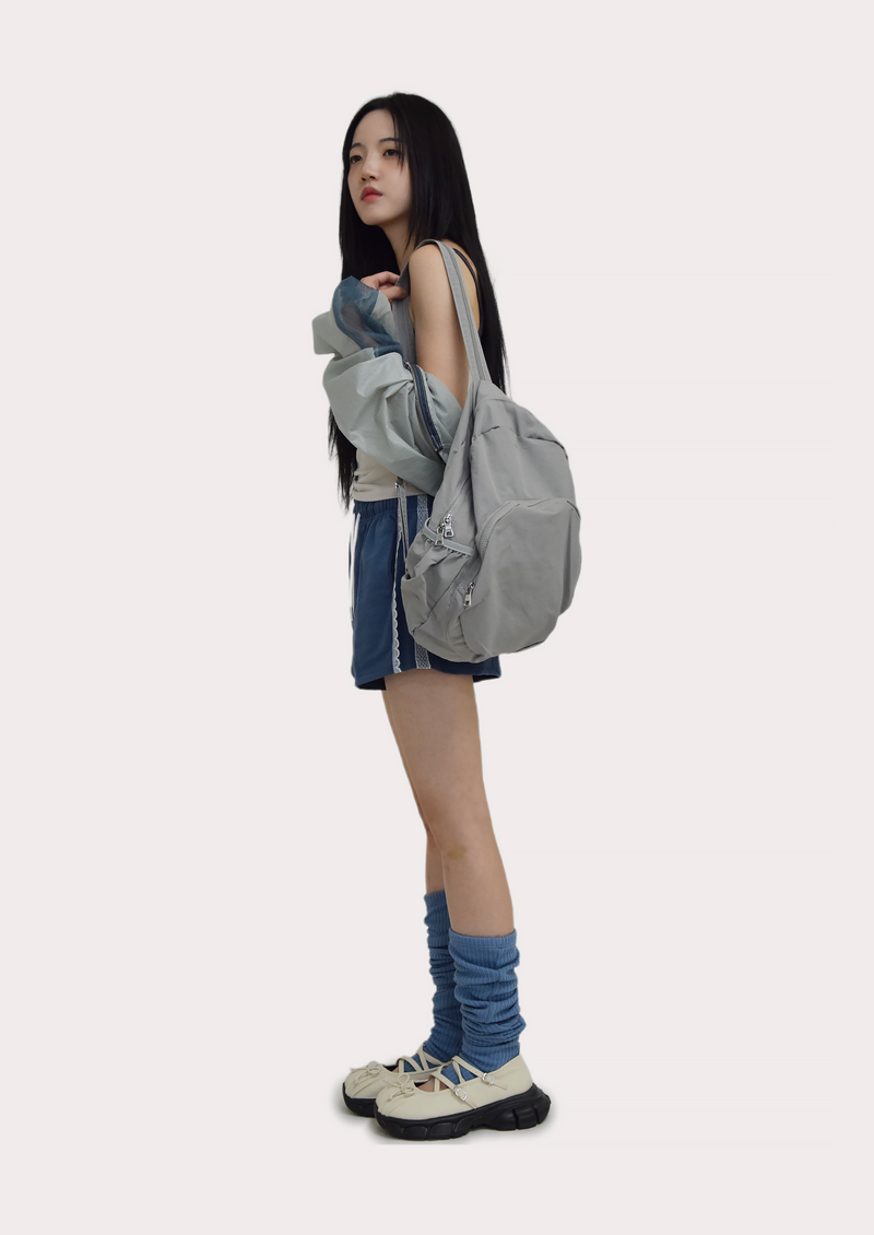two-way canvas backpack