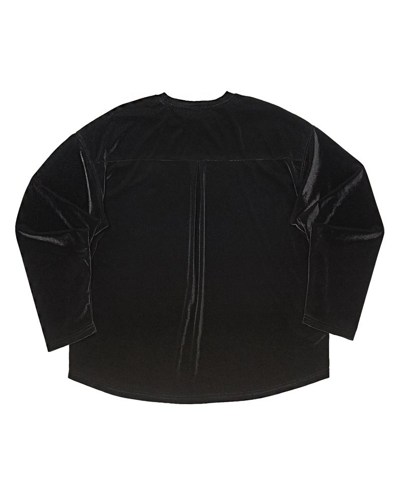 ドロップショルダーベルベットTシャツ