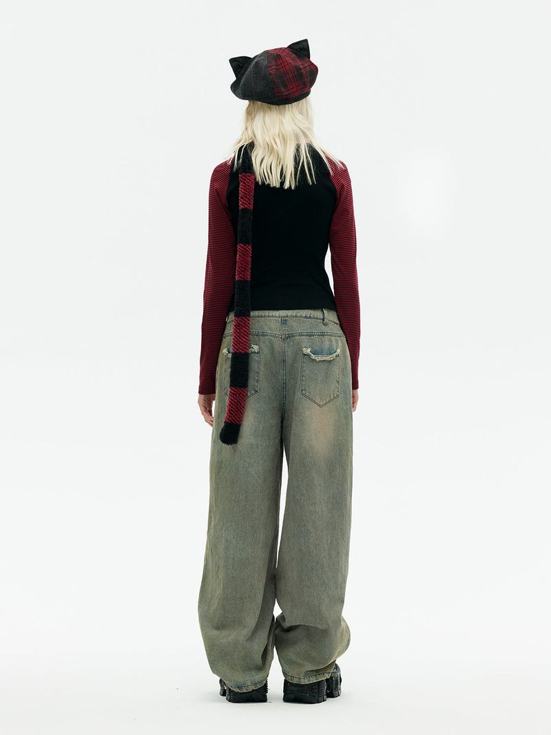 Emoha Asuka's punk cat ear newsboy hat