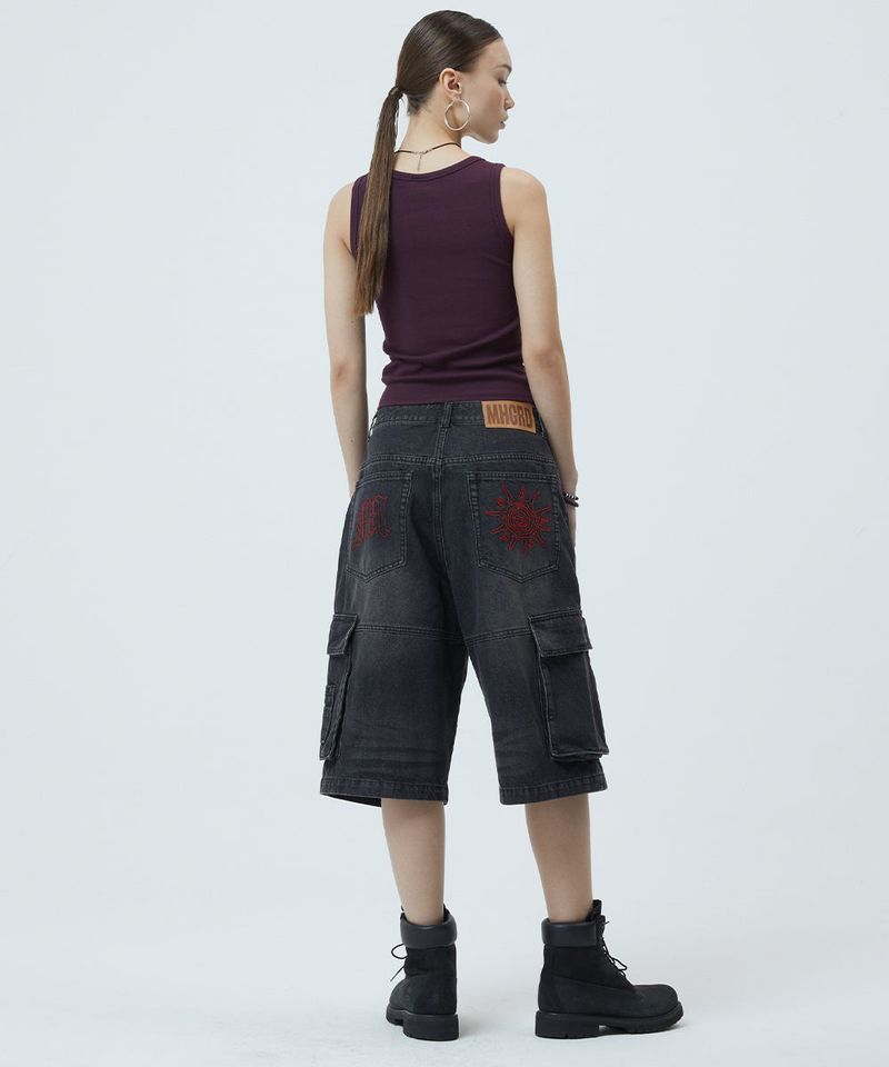 BERMUDA CARGO DENIM SHORT
