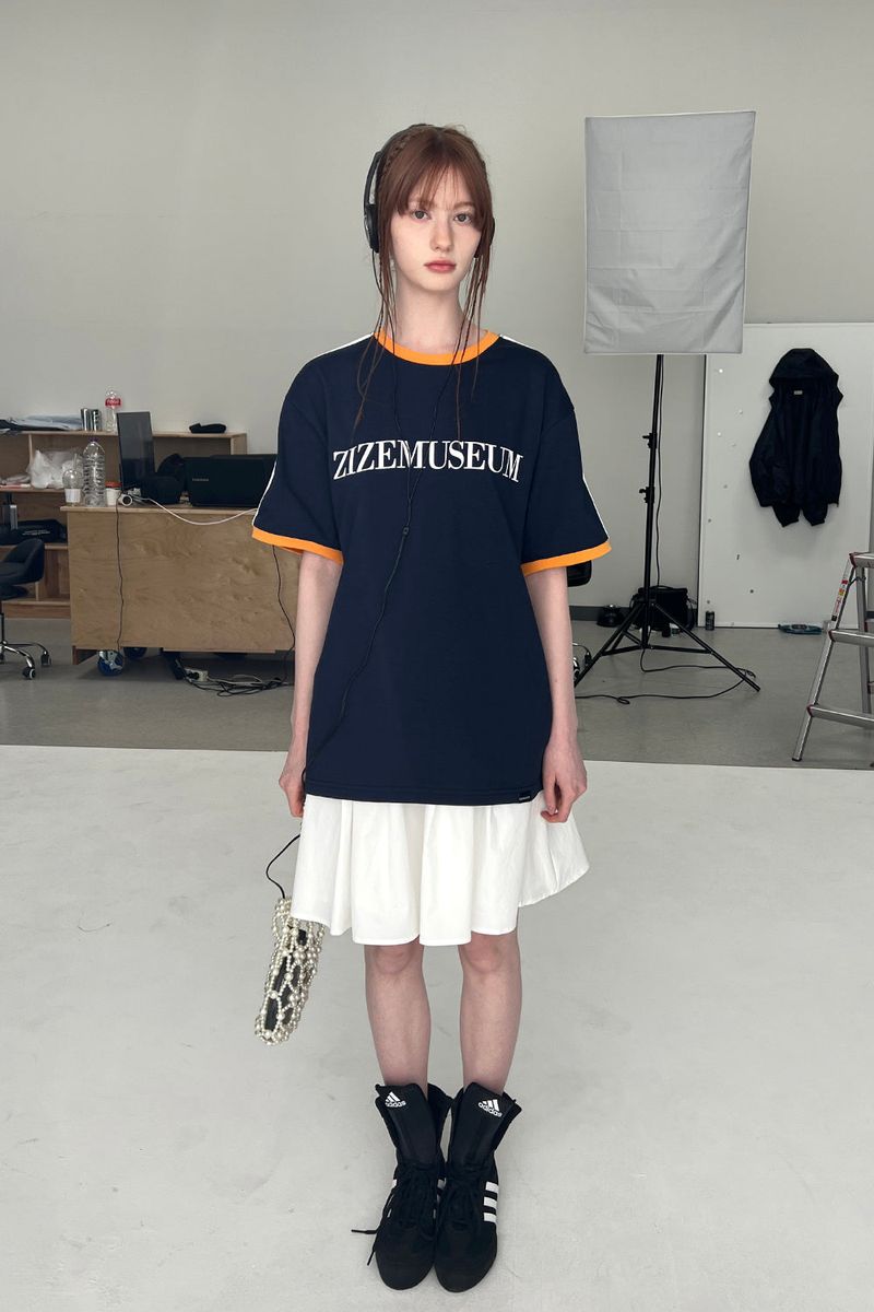 COLORS LINE LINGER LINE T-SHIRTS (NAVY)
