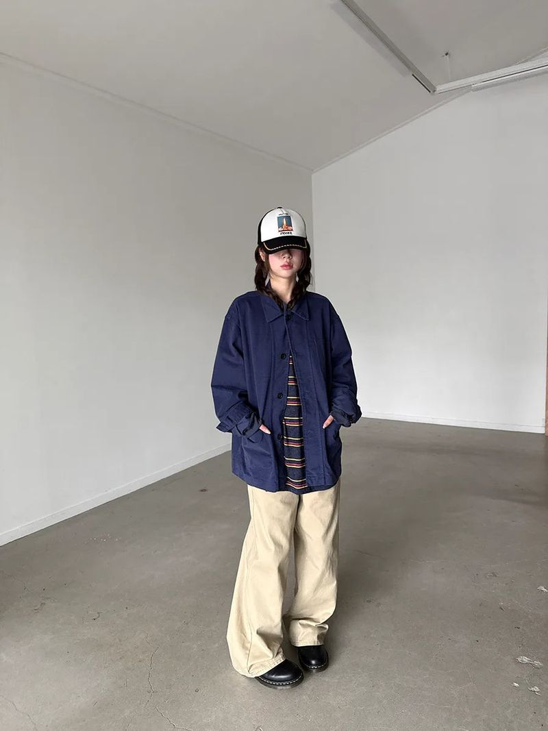 peach work jacket