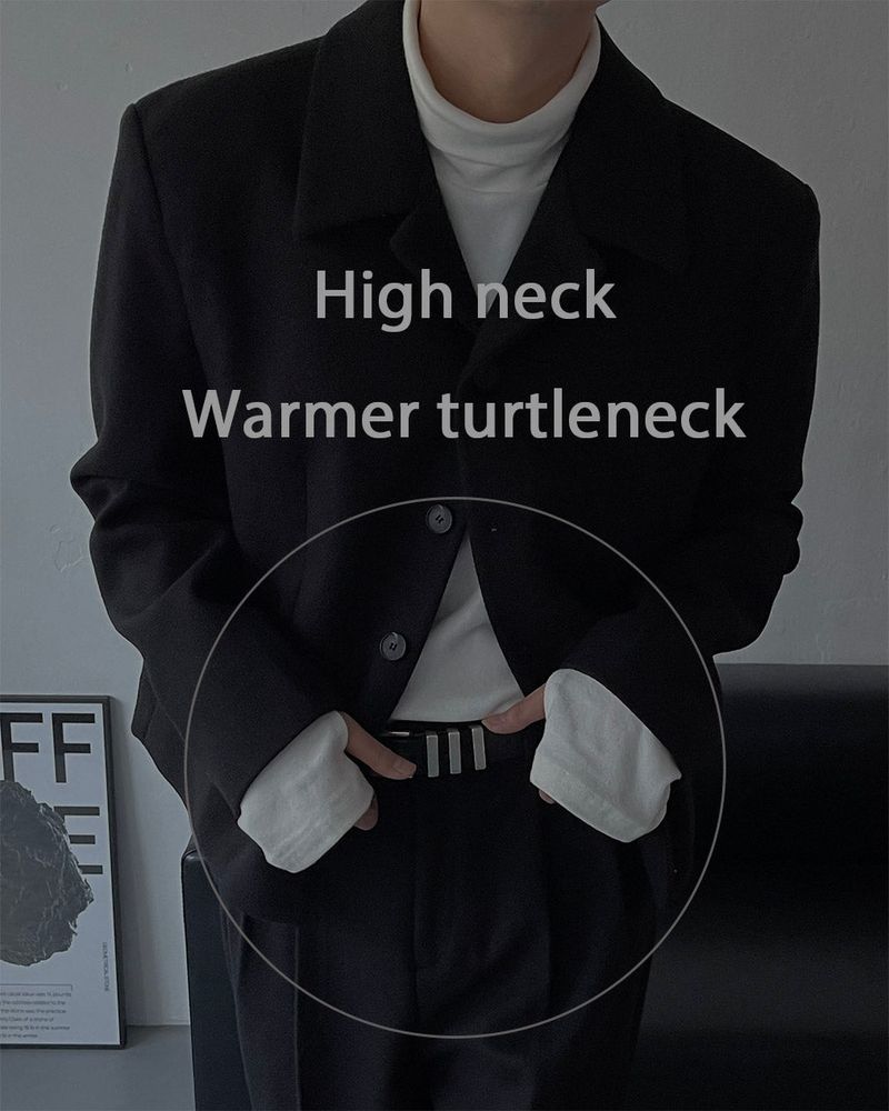 COZINESS（コジネス）の「ECT high neck hand warmer turtleneck T-shirt (2 colors)（Tops）」