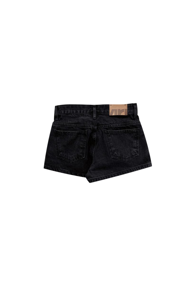 PEPPY MICRO DENIM SHORTS / BLACK