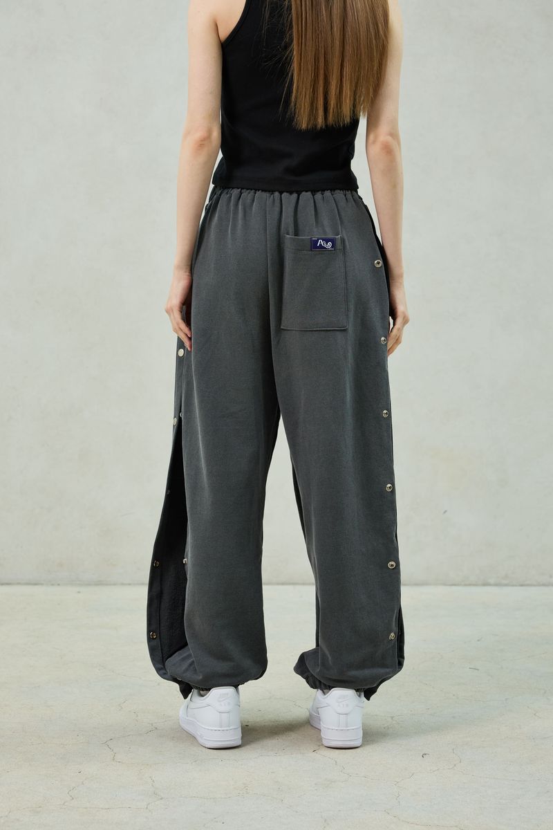 PITA SNAP OFF SWEAT PANTS / CHARCOAL