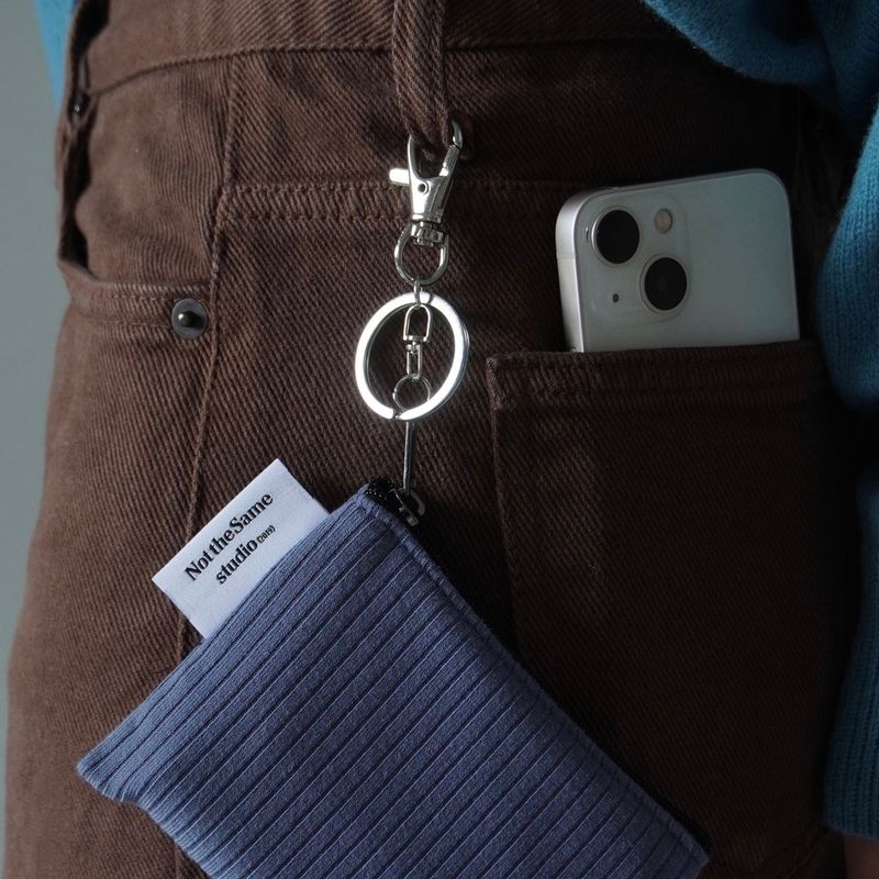 Mini keyring pouch 'Blueberry'