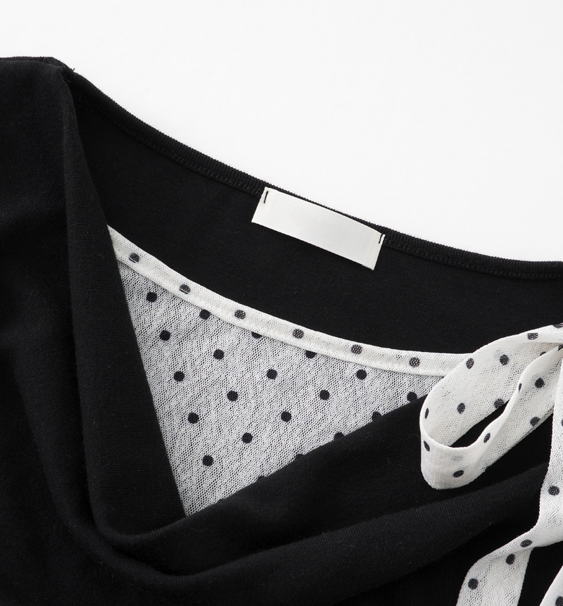 Bianca Dot Scarf Layered Top