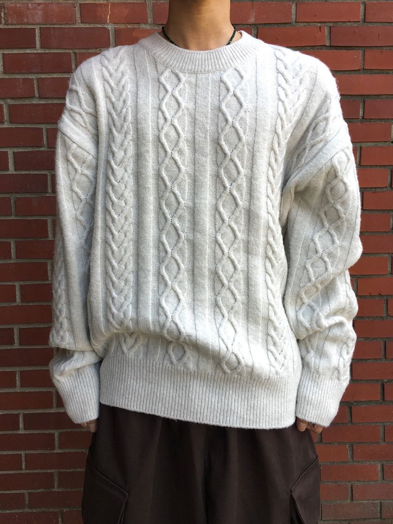 Leeum Fisherman Wool Knit 4C