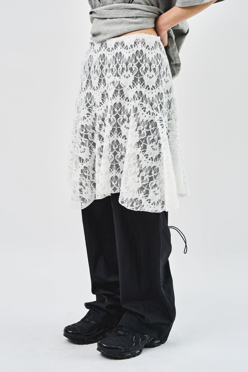 (W) Lace Layer Skirt (2color)