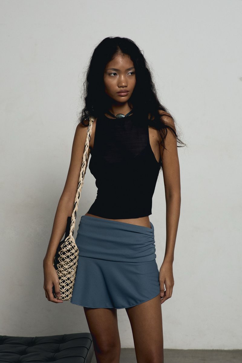 FLOWING MINISKIRT
