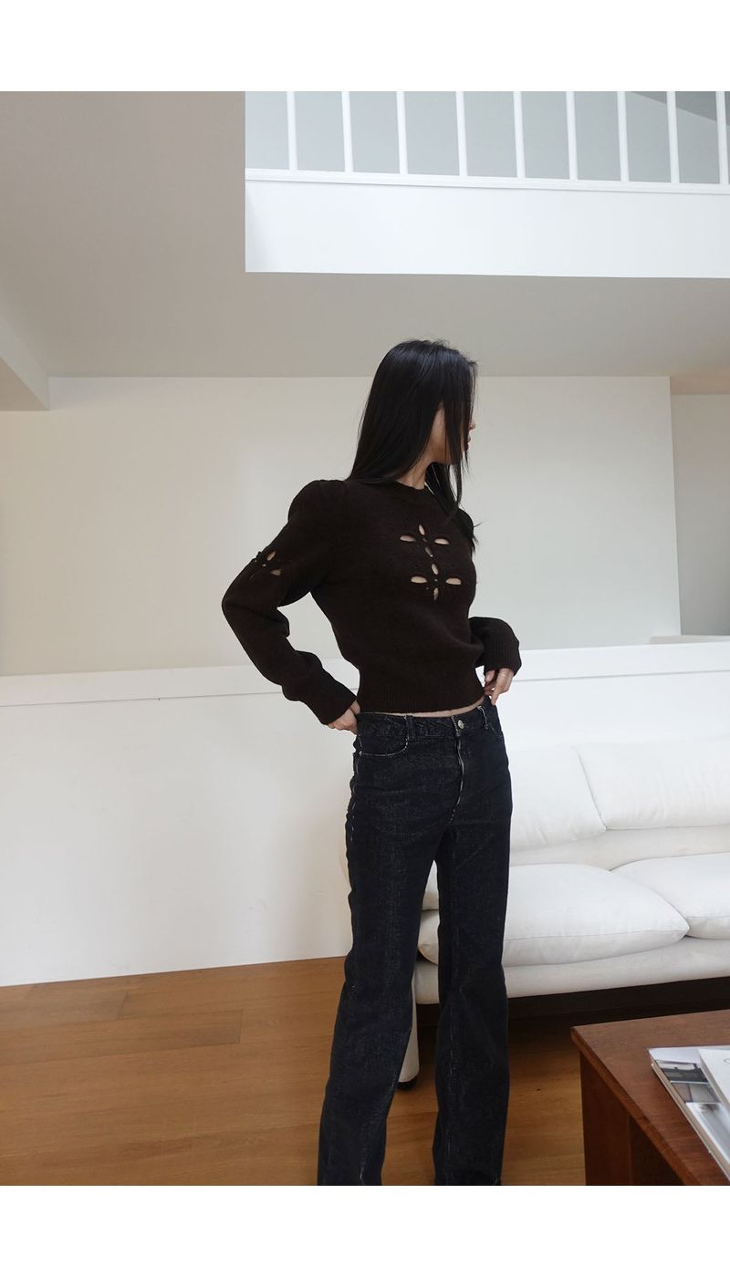 snow bell eyelet knit (2C)