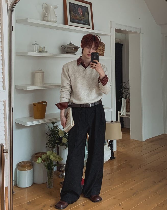 Keito Two-Tuck Wide Slacks