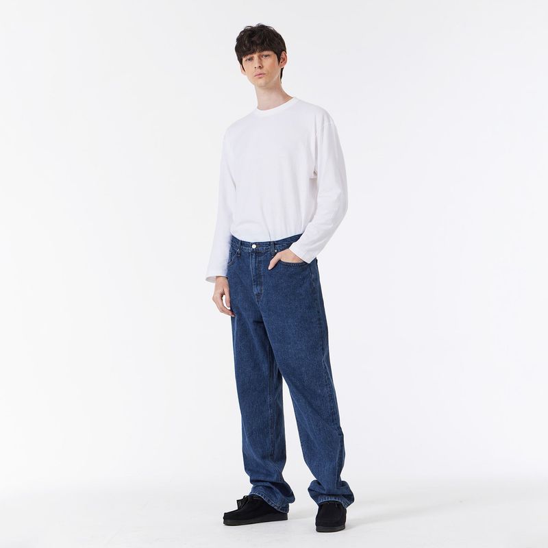 Signature Stud Regular Fit Denim Pants Dark Indigo
