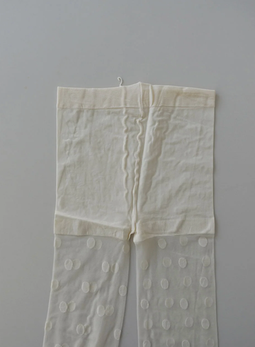 WIDE DOT STOCKING (IVORY, BLACK 2COLORS!)