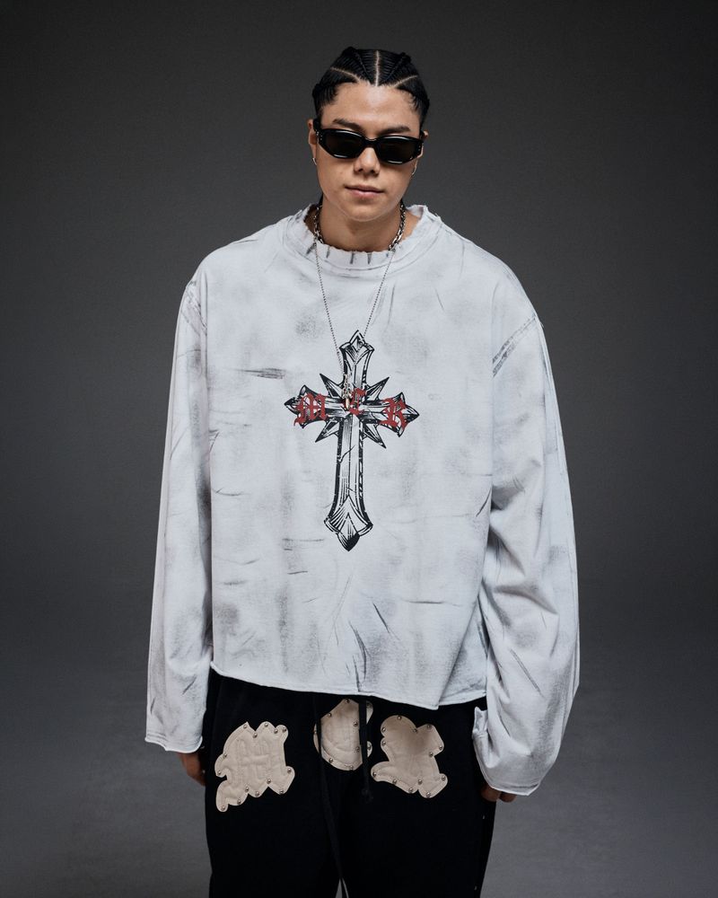 スカード クロス LS(white)