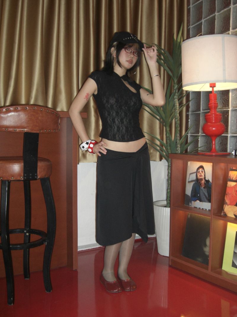 VOLT MIDI SKIRT / VOLT ミディスカート ( SKIRT ONLY ) ( 1 PCS )