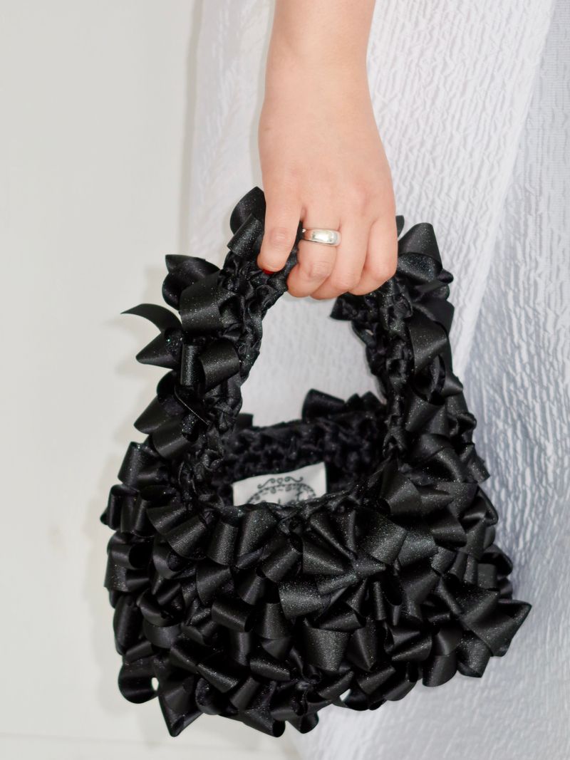 Ruffle tote sac