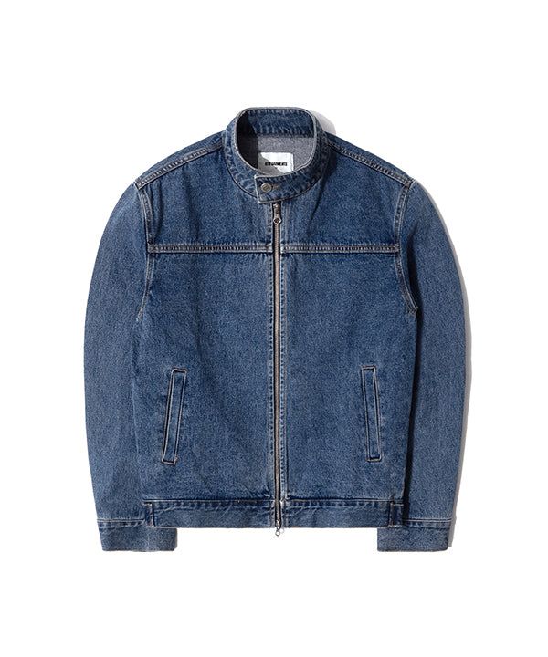 QT8 GARMENTS（キューティーエイトガーメント）の「OCデニムモトジャケット(Blue)（ジャケット/アウター）」