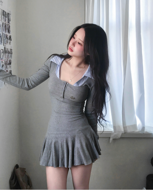 cloudemotion（クラウドエモーション）の「accendio shirt layer flare ops（Dresses）」