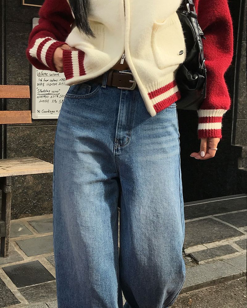 [ORIGINAL] Brushed Denim Wide Pants