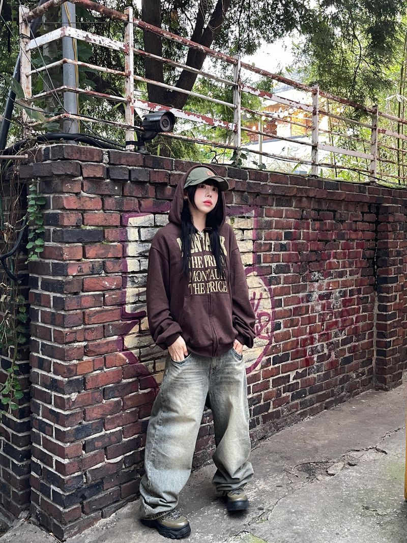 Aqua vintage washed denim pants