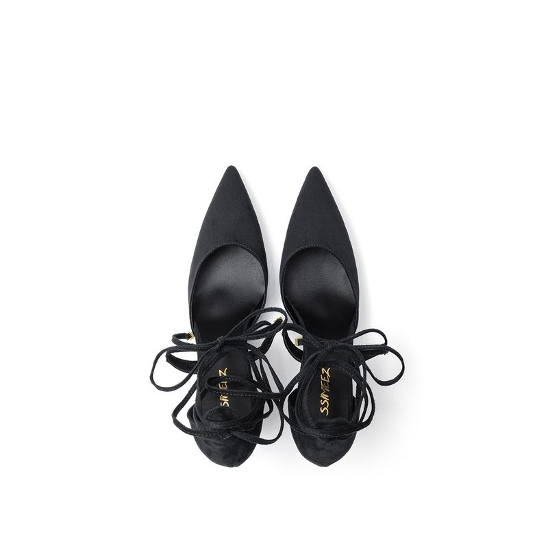 String Stiletto Heel(Black)