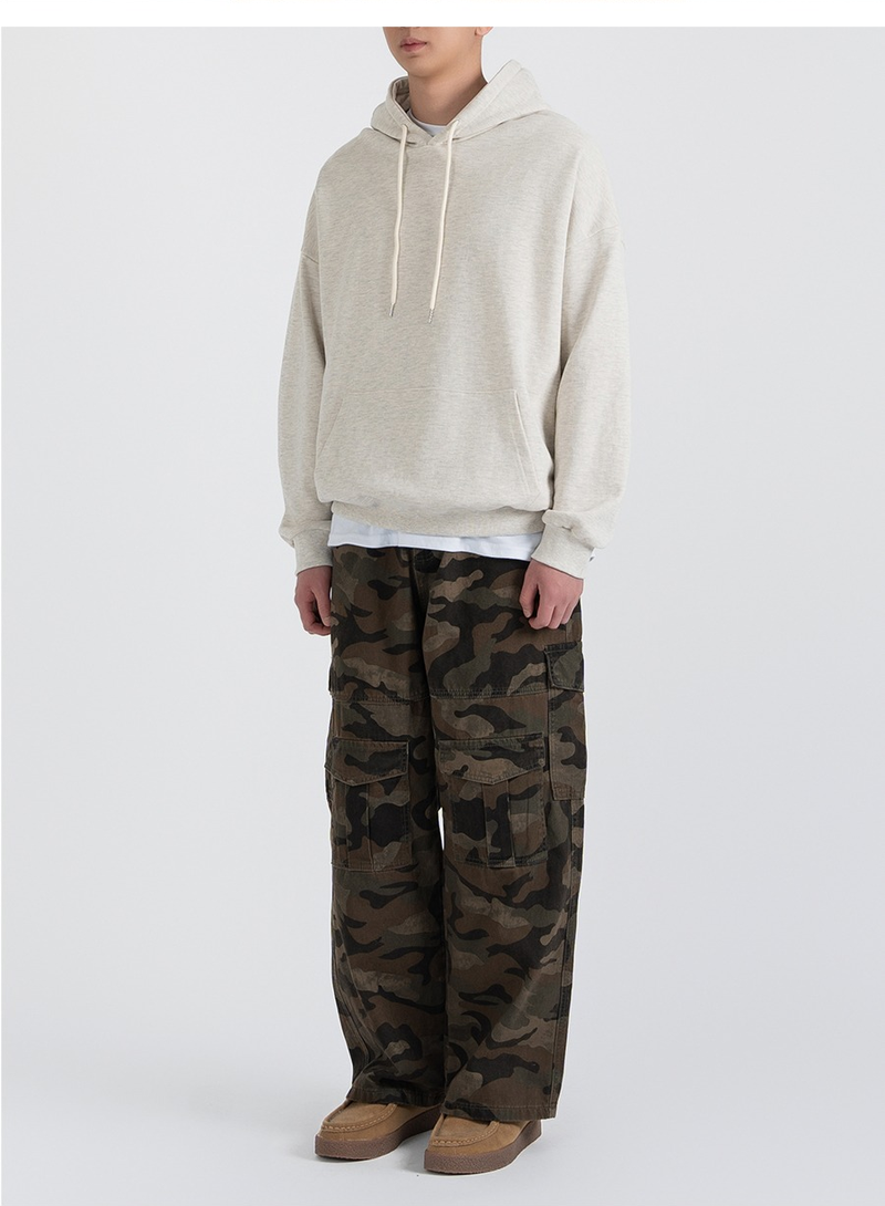Authentic Relaxed Basic Hoodie Oatmeal