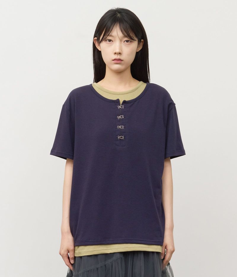 HIFIFNK(ハイファイファンク)の「Kenz Buckle Layered Top(Tops)」