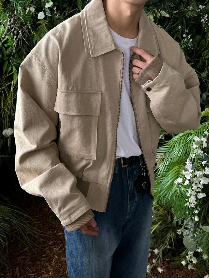 Kant Double Collar Blouson (2color)